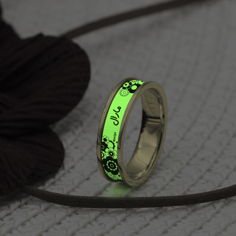 انگشتر ناکسیگو مدل شب تاب طرح مارال کد RT15078