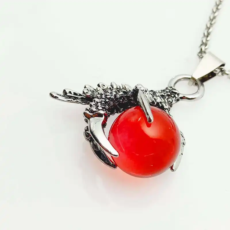 گردنبند مردانه مدل پنجه ی عقاب و گوی کد 616GAM