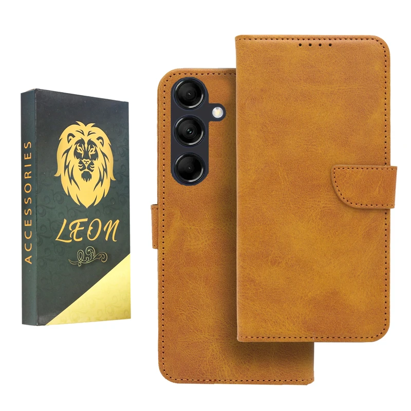 کیف کلاسوری لئون مدل Khoshi مناسب برای گوشی موبایل سامسونگ Galaxy A17