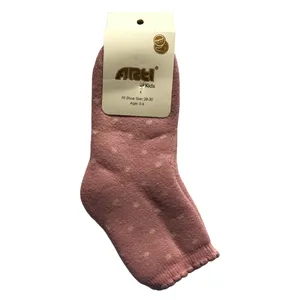 جوراب ساق بلند دخترانه آرتی مدل حوله ای