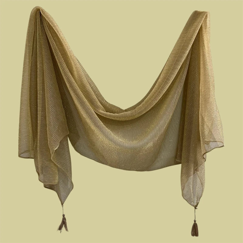 شال زنانه مدل لمه شاین دار مجلسی کد ۰۰۳۲