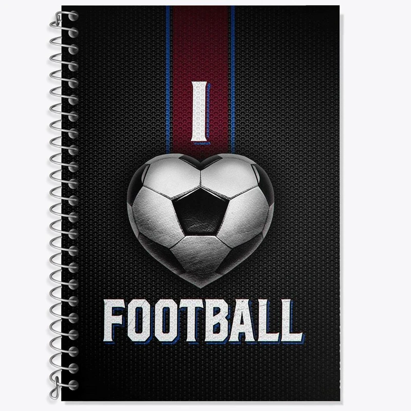 دفتر زبان 50 برگ خندالو مدل سه خط طرح فوتبال Football کد 25981