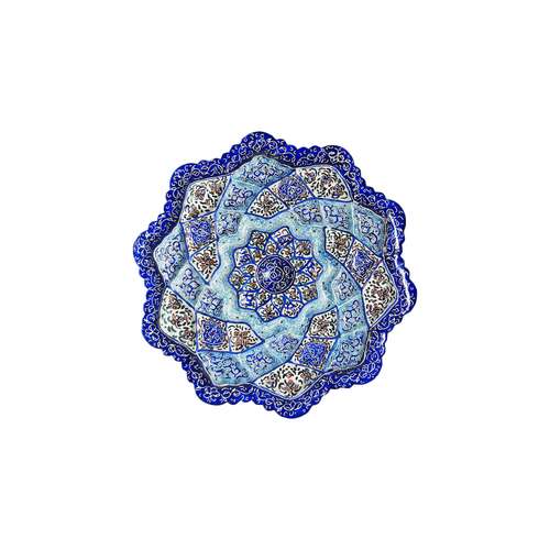 بشقاب میناکاری مدل آرزو کد 1041