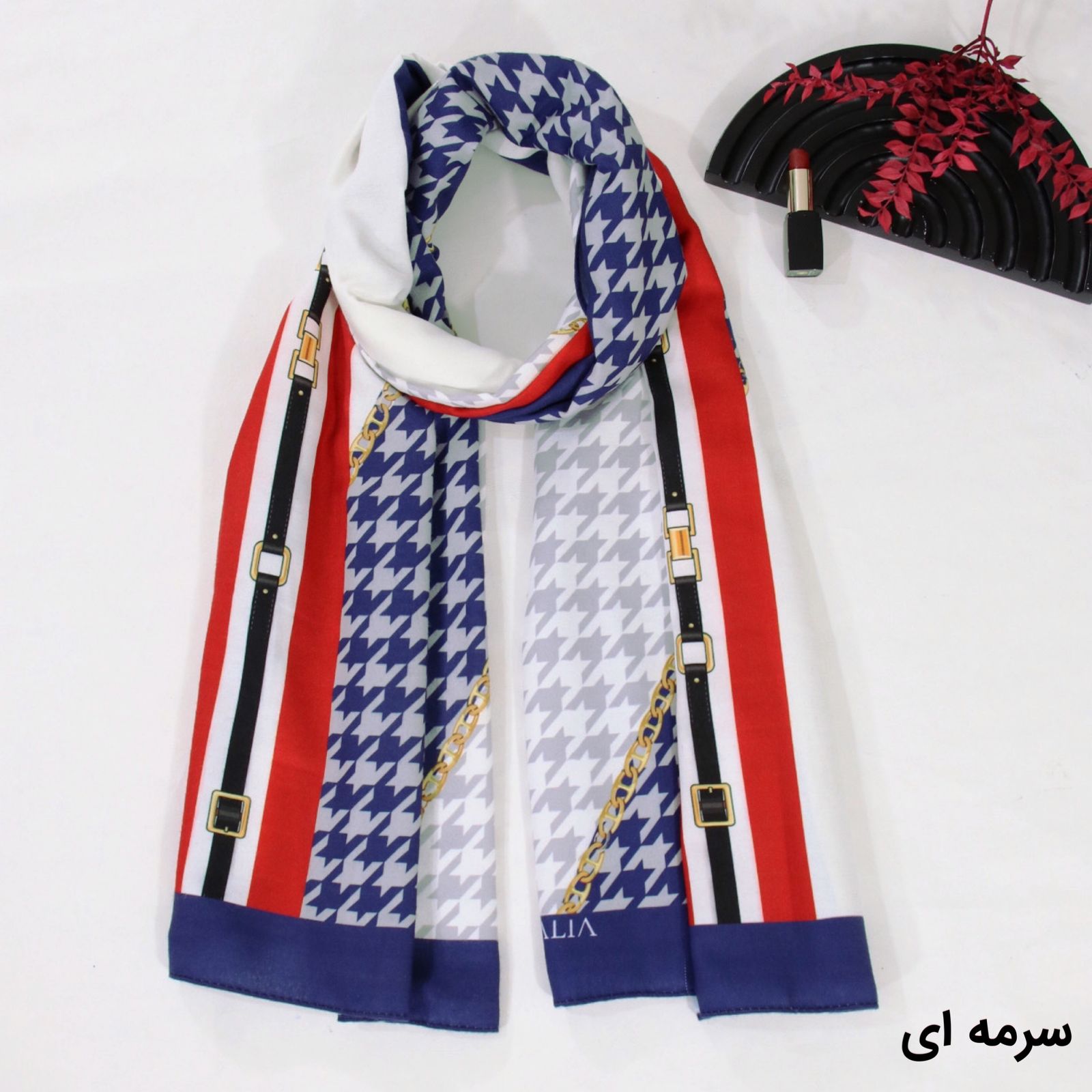 شال زنانه مدل موهر طرح پیچازی کد 2762 - - 32