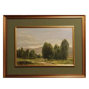 تابلو نقاشی رنگ روغن به سبک رئال طرح منظره