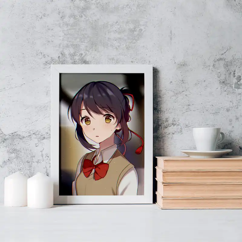 تابلو خندالو مدل میتسویا میامیزو انیمه یورنیم نام تو کد 16296