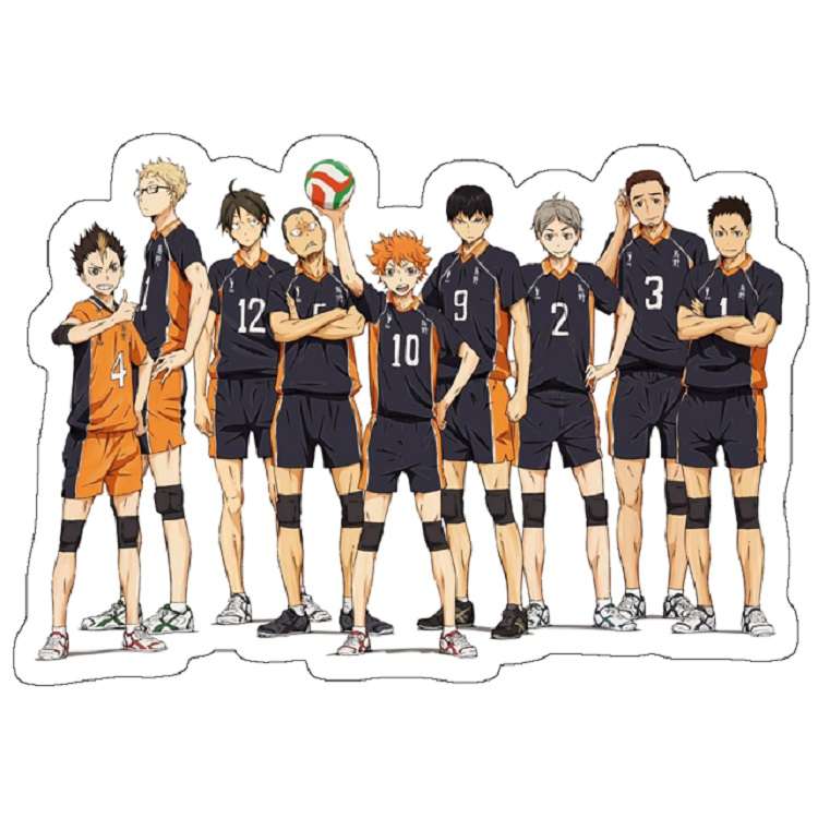 استیکر لپ تاپ مدل Haikyuu!!- Karasuno