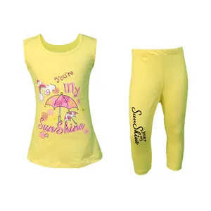 ست تاپ و شلوارک دخترانه مدل چتر 13