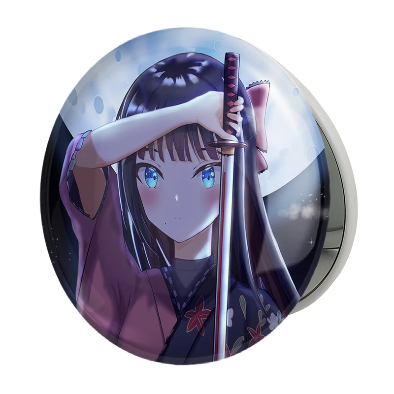 آینه جیبی خندالو طرح دیا انیمه مادوکا مجیکا Madoka Magica مدل تاشو کد 18432 