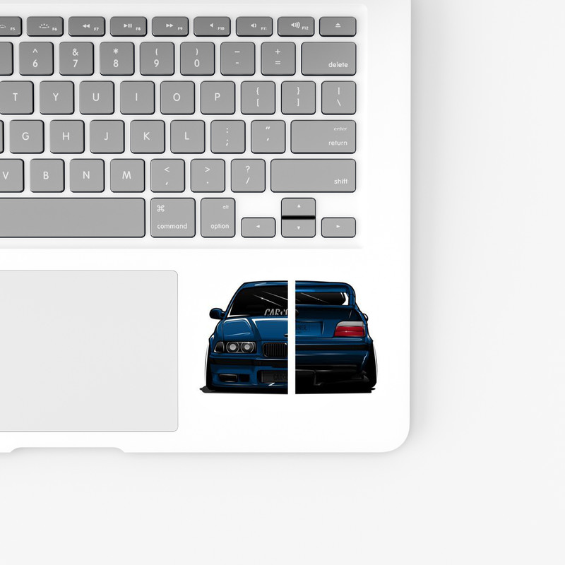 استیکر لپ تاپ و موبایل بووم طرح ماشین مدل BMW M3 کد ZX011