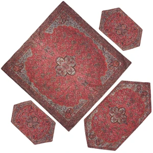 ست 4 تکه رومیزی ترمه مدل نسترن کد NS4-4