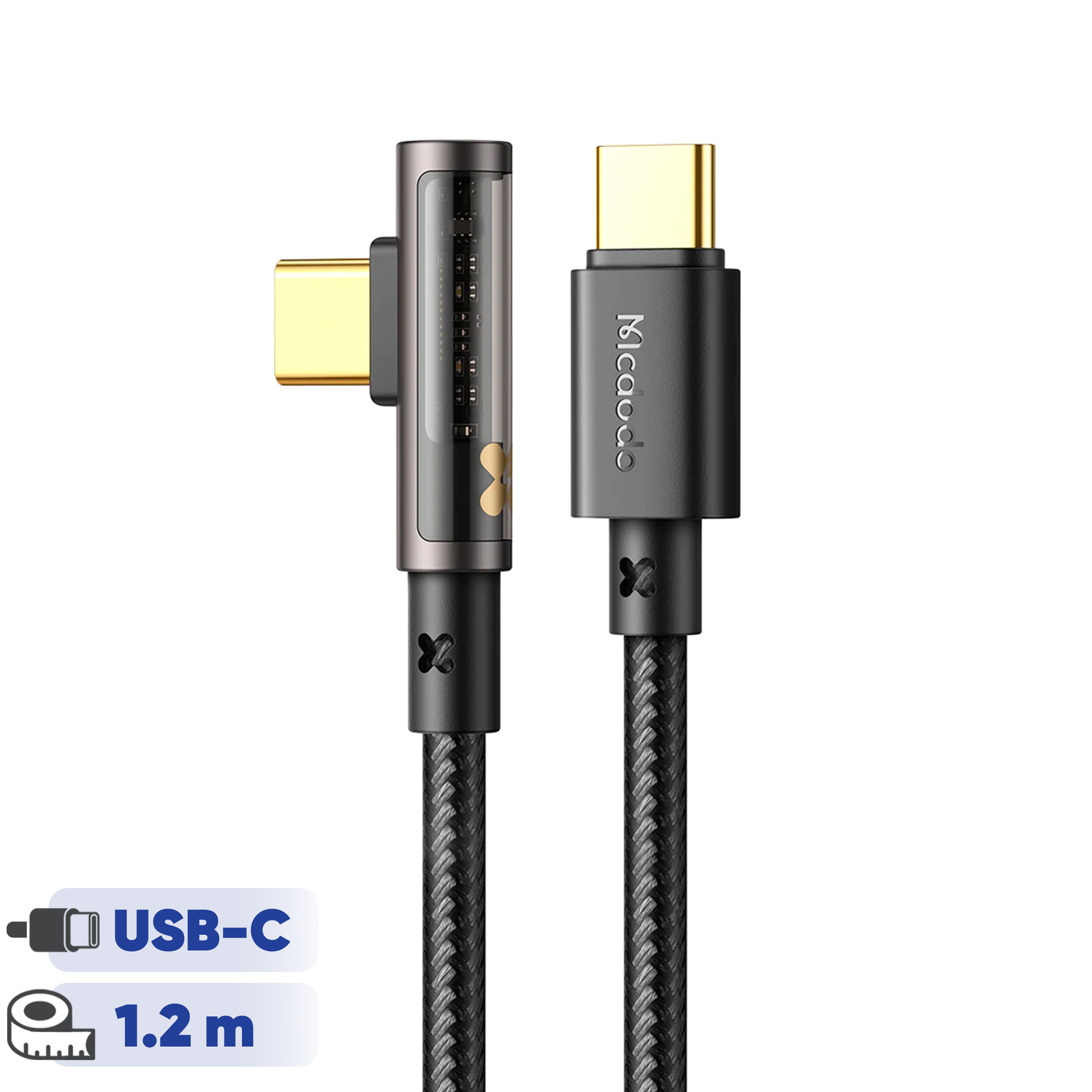 کابل تبدیل USB-C به USB-C مک دودو مدل CA-3400 طول 1.2 متر کابل تبدیل USB-C به USB-C مک دودو مدل CA-3400 طول 1.2 متر