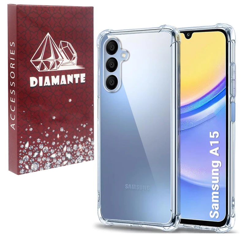 کاور دیامانته مدل بی رنگ مناسب برای گوشی موبایل سامسونگ Galaxy A15