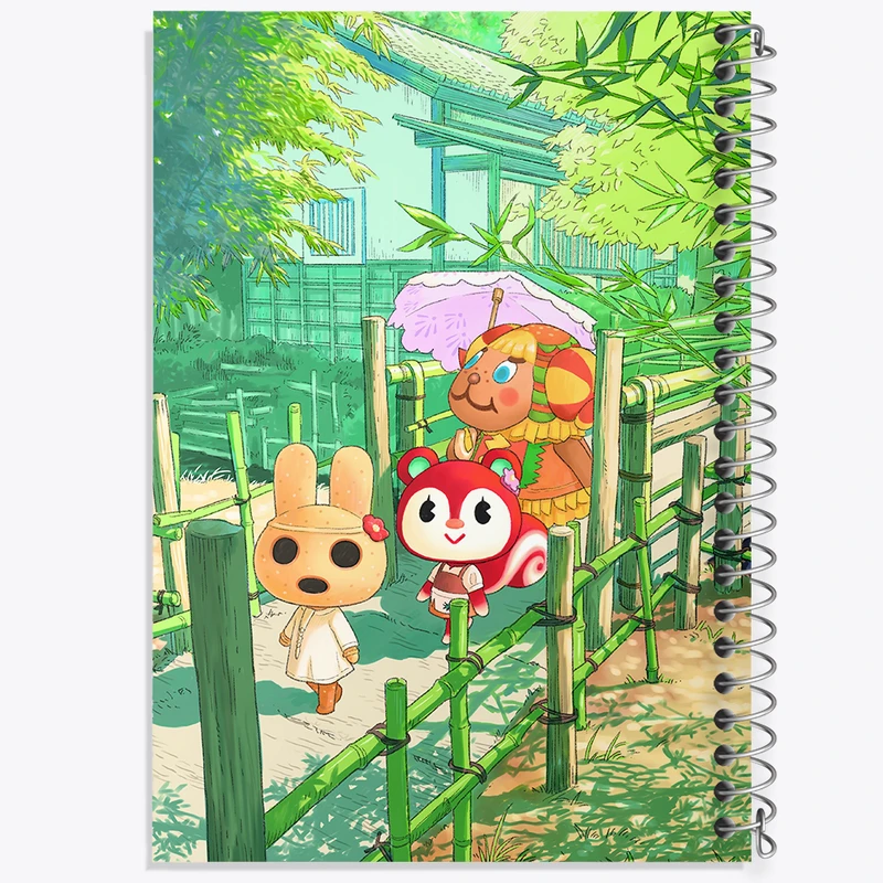 دفتر مشق 50 برگ خندالو طرح بازی انیمال کراسینگ (Animal Crossing) کد 32677