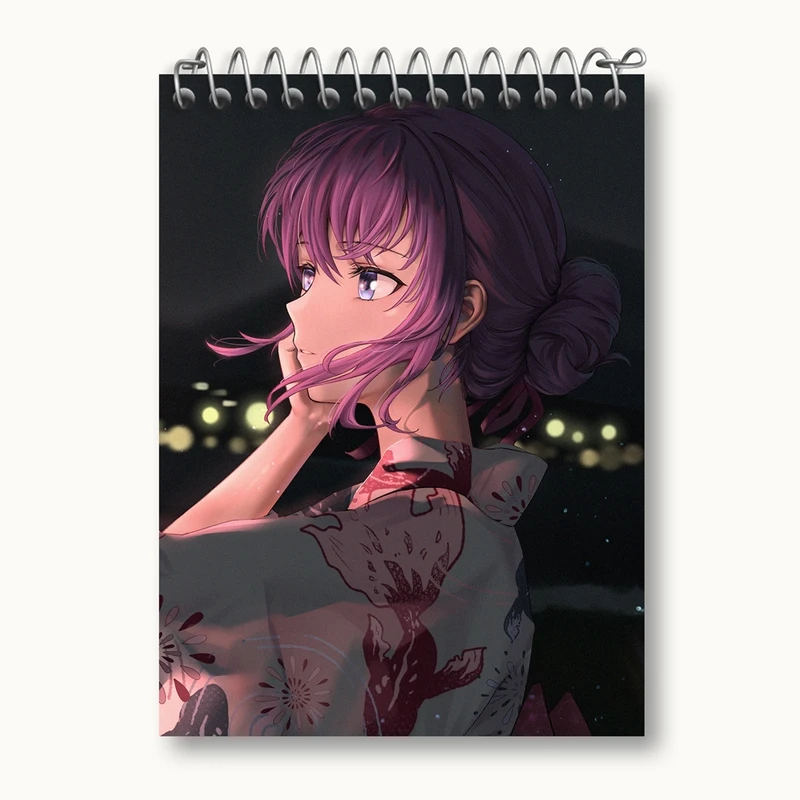 دفتر یادداشت 50 برگ خندالو مدل ساکورا انیمه فیت استی نایت Fate Stay Night کد 22733