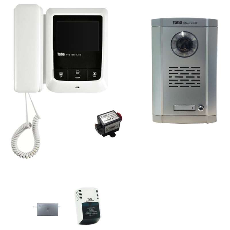 مجموعه دربازکن تصویری تابا مدل 1090-1860 به همراه محافظ ولتاژ مانیتور