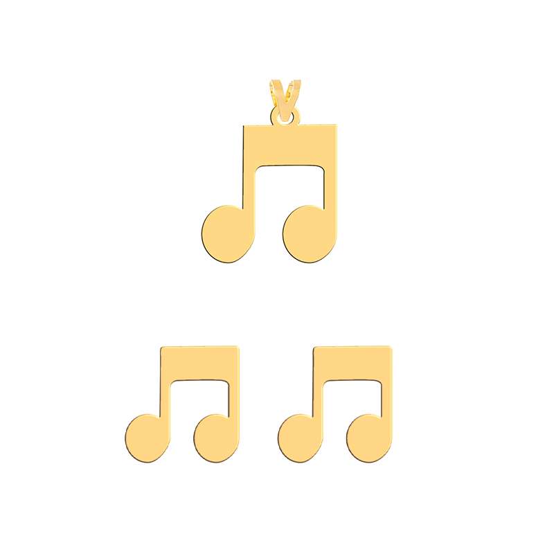 نیم ست طلا 18 عیار زنانه فرشته طرح نت موسیقی WHSL-0006023 نیم ست طلا 18 عیار زنانه فرشته طرح نت موسیقی WHSL-0006023