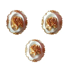 دیوارکوب مدل دانتل گل رز مجموعه 3 عددی