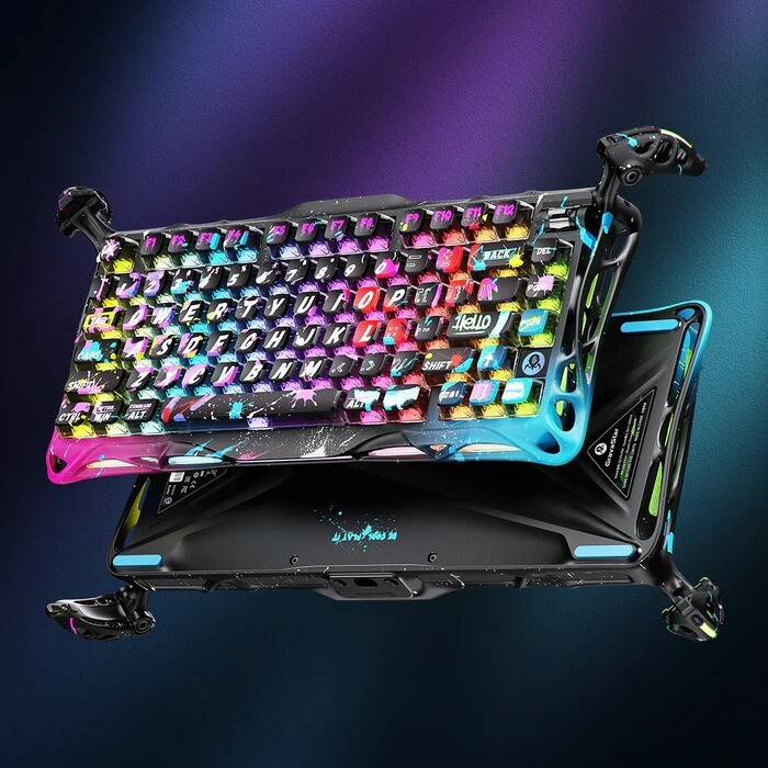 کیبورد مخصوص بازی گراوا استار مدل Mercury V75 Pro Special Edition Neon Graffiti