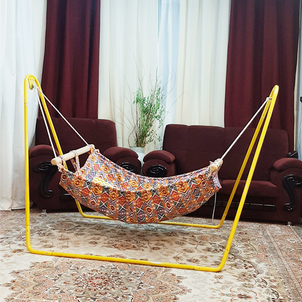 گهواره سنتی نوزاد پرنیان مدل پروانه کد 121