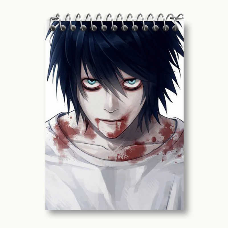 دفتر یادداشت 50 برگ خندالو مدل ال انیمه دفترچه مرگ Death Note کد 15762