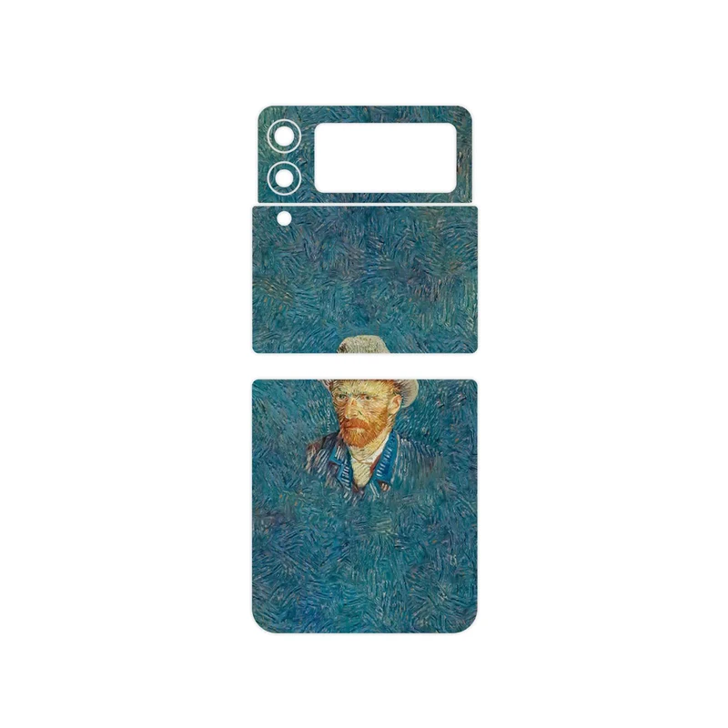 برچسب پوششی ماهوت مدل Self portrait with a gray felt hat مناسب برای گوشی موبایل سامسونگ Galaxy Z Flip3 5G