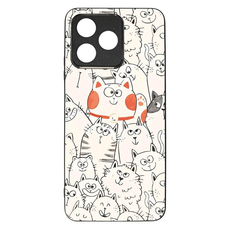 کاور قاب گارد گوشی طرح گربه کد TPU-024 مناسب برای گوشی موبایل ریلمی C53