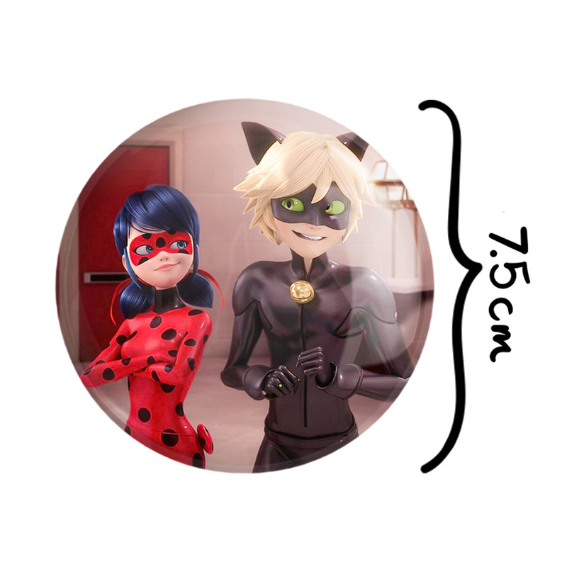 آینه جیبی خندالو مدل دختر کفشدوزکی و پسر گربه ای  کد 2819