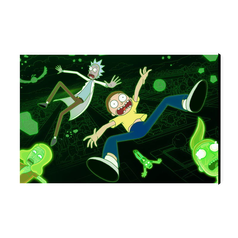 تابلو شاسی عرش مدل ریک و مورتی Rick and Morty کد As1628