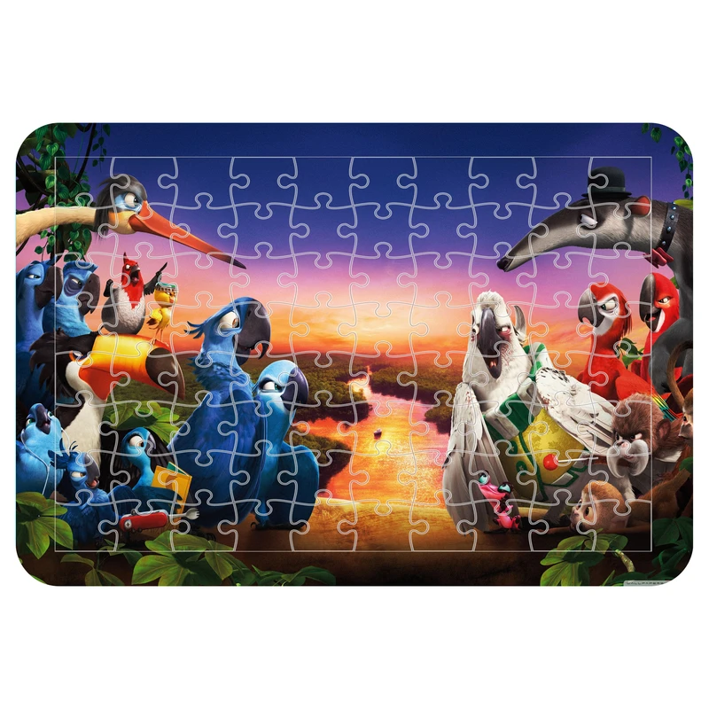 پازل 54 تکه اطلس آبی طرح کارتون ریو  مدل P1716