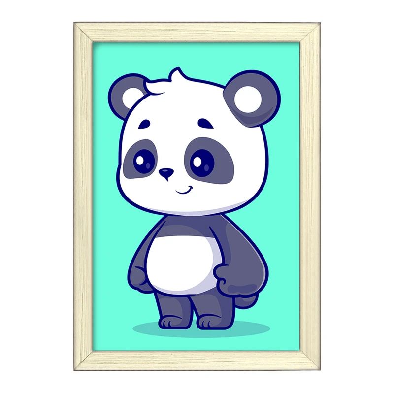 تابلو خندالو طرح حیوانات بامزه پاندا کد 29711