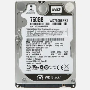 هارددیسک لپتاپ وسترن دیجیتال بلک مدل WD7500BPKT ظرفیت 750 گیگابایت