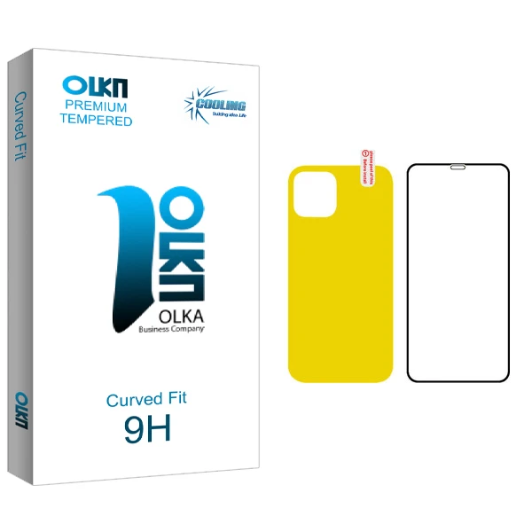 محافظ صفحه نمایش و پشت گوشی کولینگ مدل Olka glass مناسب برای گوشی موبایل اپل iPhone 12 Pro Max