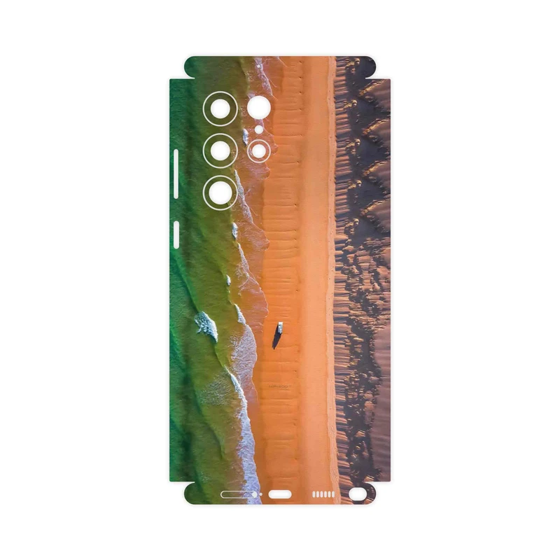 برچسب پوششی ماهوت مدل Beach and Green Sea-FullSkin مناسب برای گوشی موبایل سامسونگ Galaxy S22 Ultra 5G