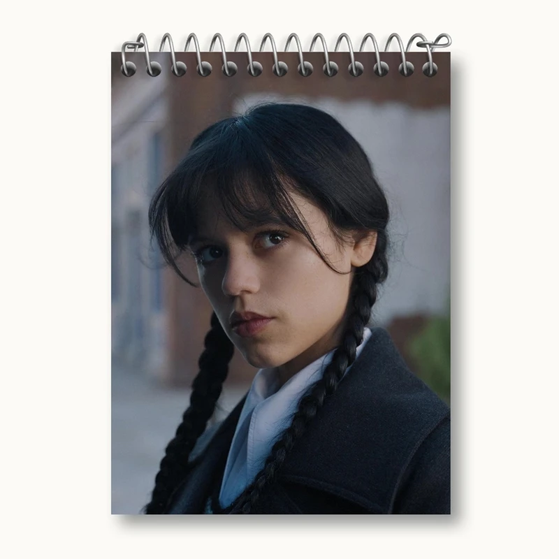 دفتر یادداشت 50 برگ خندالو مدل سریال ونزدی Wednesday کد 25269