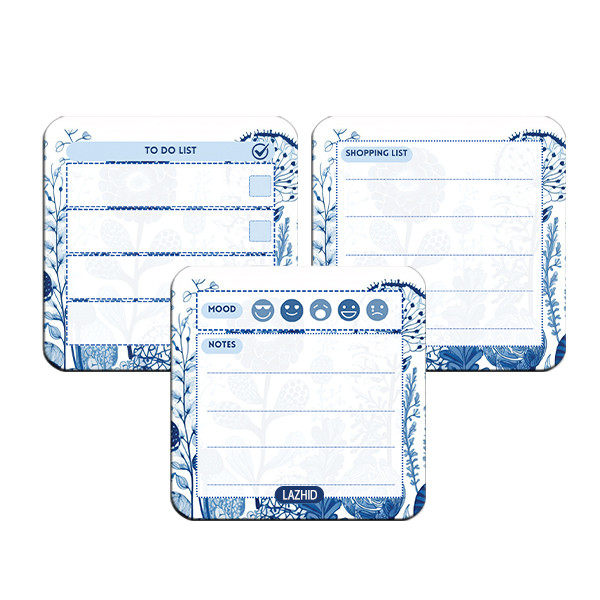 تخته وایت برد لاژید مدل برنامه ریزی سایز 9X9 سانتی متر مجموعه 3 عددی