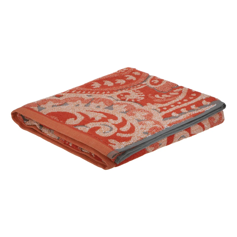 حوله حمام برق لامع مدل ترمه سایز 160×100 سانتی متر 