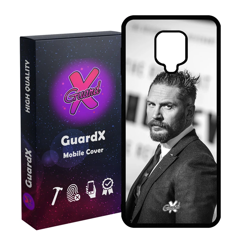 کاور گارد ایکس طرح تام هاردی مدل Glass10140 مناسب برای گوشی موبایل شیائومی Redmi Note 9S / Note 9 Pro / Note 9 Pro Max