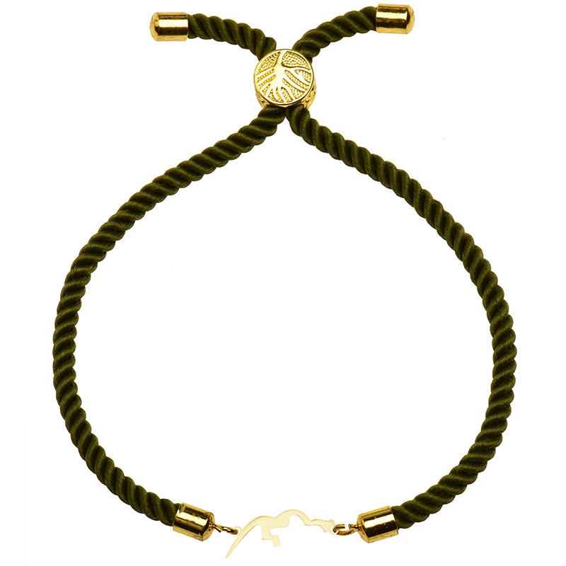 دستبند طلا 18 عیار زنانه الن نار مدل ميم کد ELN2488