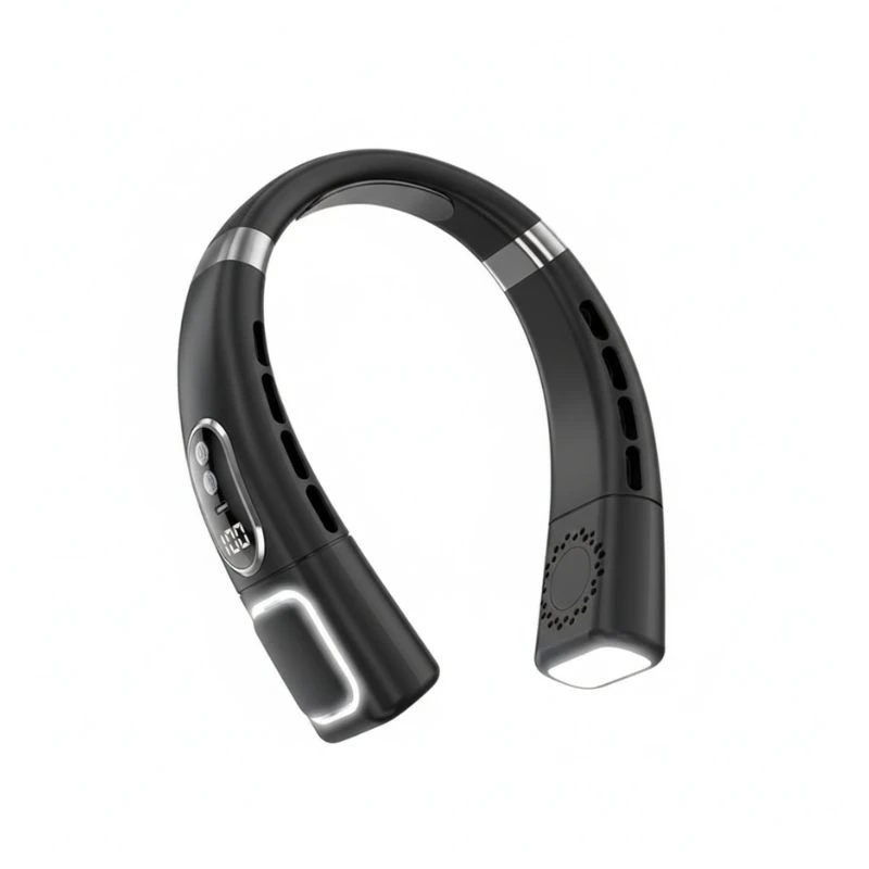 پنکه گردنی مدل Turbo Bladeless ال ای دار ظرفیت 20000 میلی‌آمپر ساعت