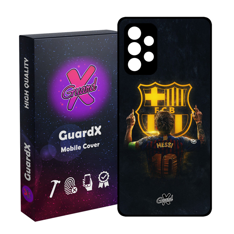 کاور گارد ایکس طرح Messi مدل Glass10196 مناسب برای گوشی موبایل سامسونگ Galaxy A32 4G