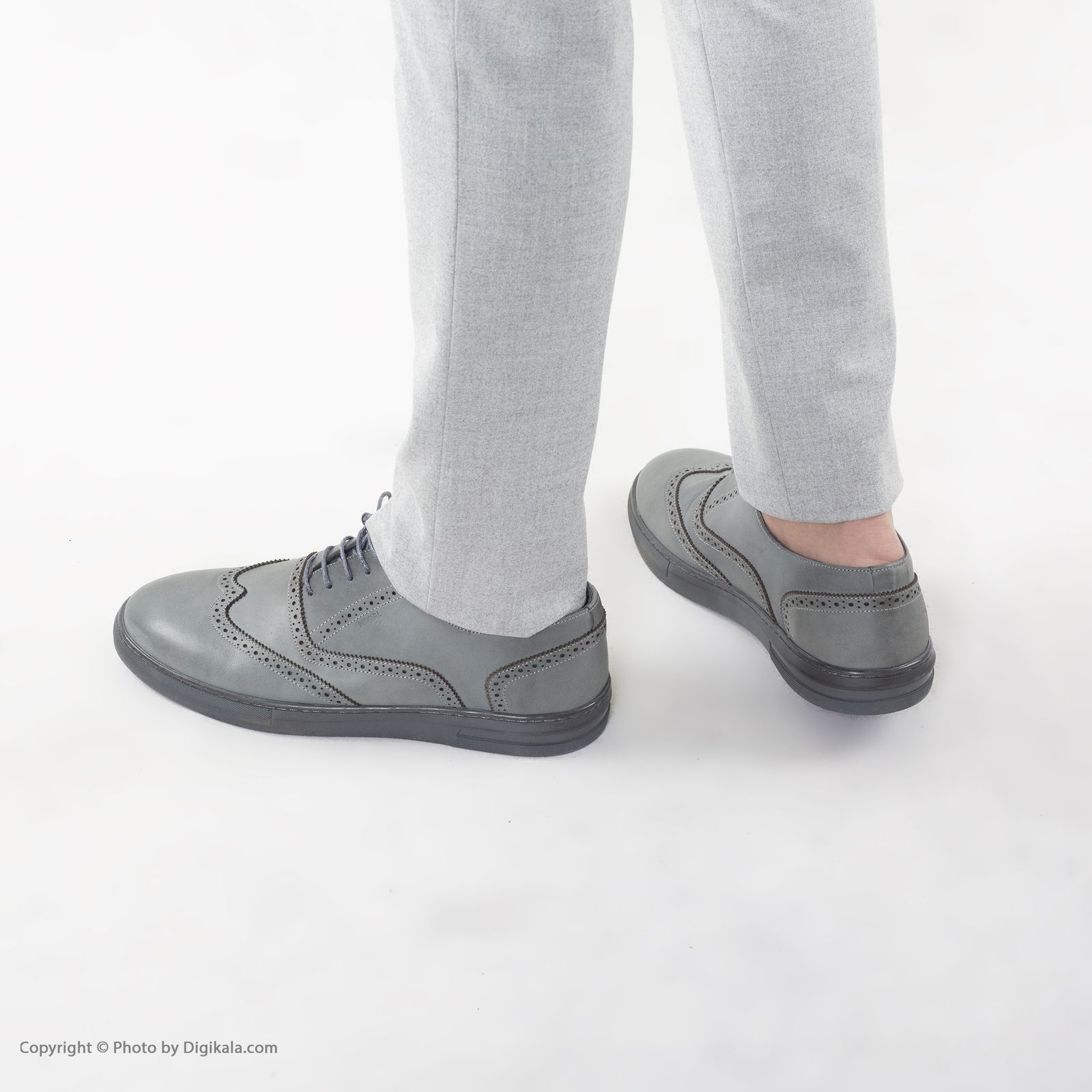 کفش روزمره مردانه مارال چرم مدل تورین 3100-Gray -  - 7