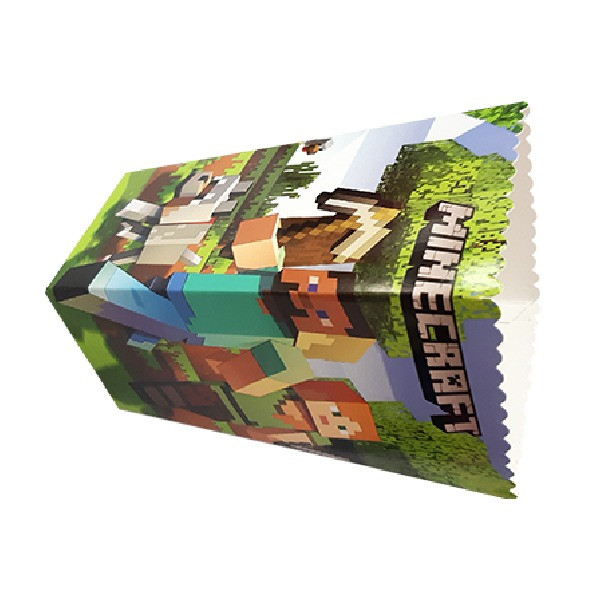 ظرف پاپ کورن یکبار مصرف مدل ماینکرافت کد MinecraftP1 مجموعه 10 عددی