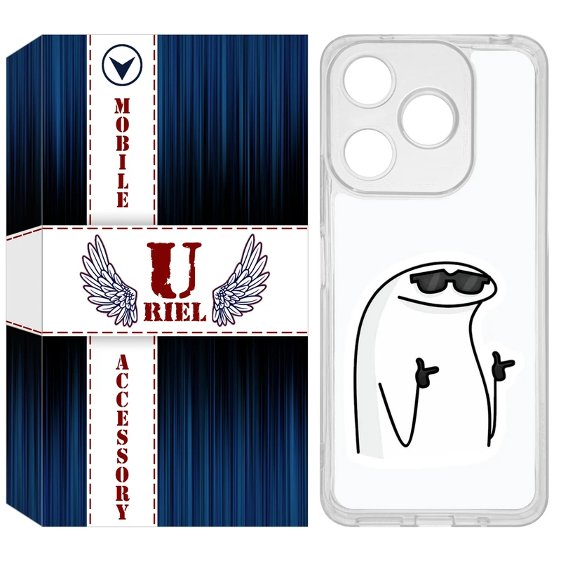 کاور یوریل مدل Clear کد 78 طرح آفکورس مناسب برای گوشی موبایل شیائومی Redmi 13X / 13 / Poco M6 4G