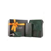 ست هدیه مردانه چرم یلسان مدل ماهان سه کد PRL-ARN-PRM-059-sbz