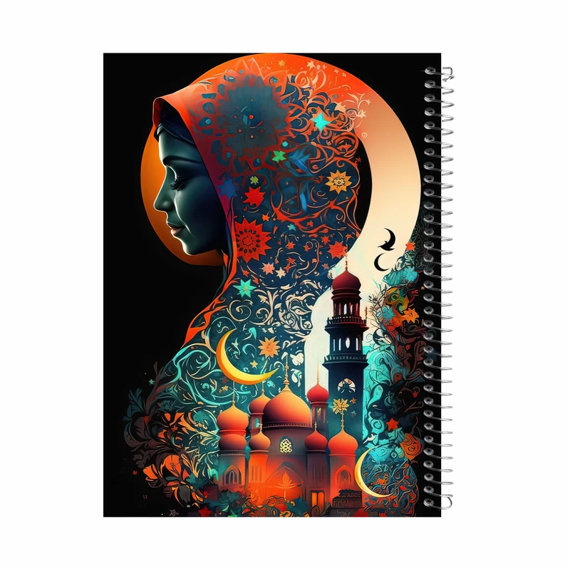 دفتر مشق 60 برگ گلبرگ طرح دخترانه کد 2094