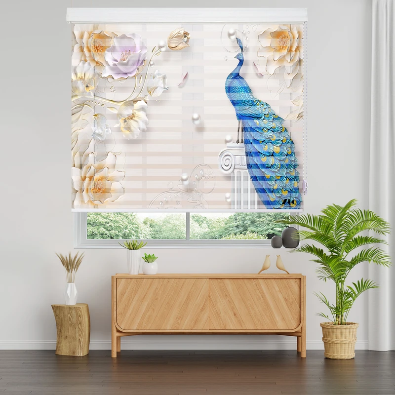 پرده زبرا زیو مدل 3D-1173 سایز 100x200 سانتی متر