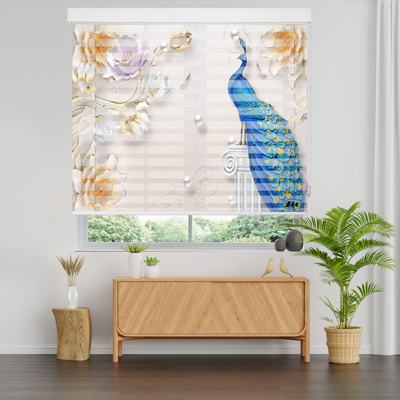 پرده زبرا زیو مدل 3D-1173 سایز 150x200 سانتی متر