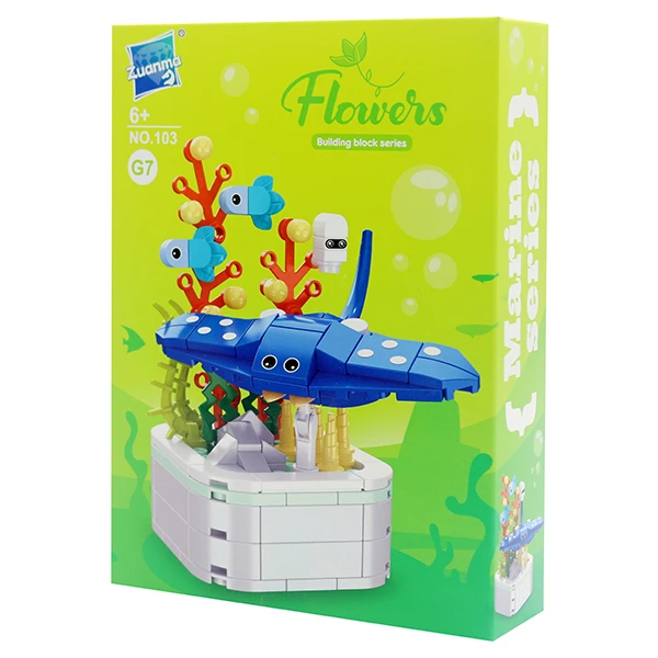 ساختنی 200 تکه فلاورز مدل devilfish طرح ماهی