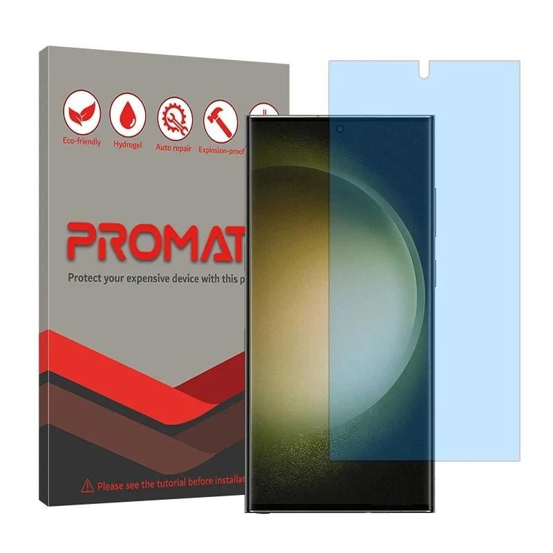 محافظ صفحه نمایش مات آنتی بلو پرومیت مدل هیدروژلی مناسب برای گوشی موبایل سامسونگ Galaxy S23 Ultra